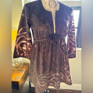 JCrew Tunic/Cover Up in Brown, size Small